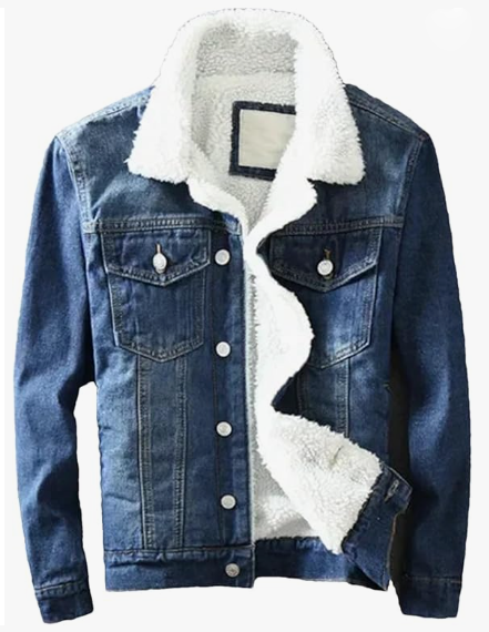 Men Winter Jacket Fashion Fleece Lined Outerwear Coat - Image 2