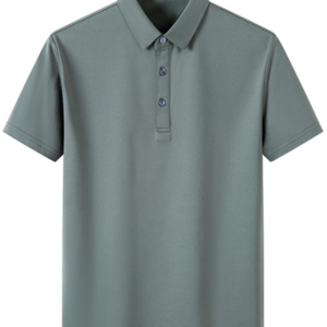 Summer Men's Simple Polo Shirt Japan Style Fashion Short Sleeve Solid Color